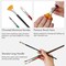 ARTIFY 41 Pieces Long Handle Paint Brushes, Expert Series, Hog Bristle, Horse Hair and Nylon Hairs Art Set Includes a Carrying Canvas Roll, for Acrylic, Oil, Watercolor and Gouache